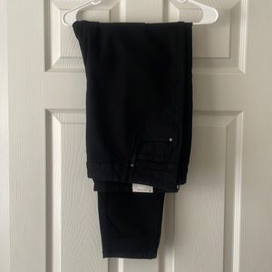 Cotton:On Curve high rise skinny jeans in black, size 18.
